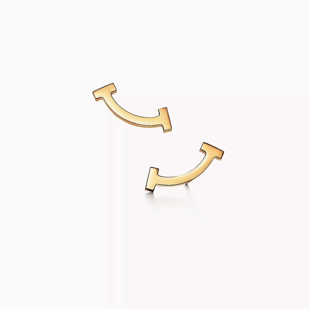 Tiffany & co T smile earrings